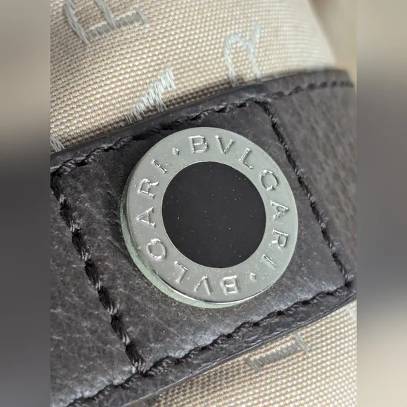 Bvlgari monogram tote with pouch handbag - Picture 6 of 9